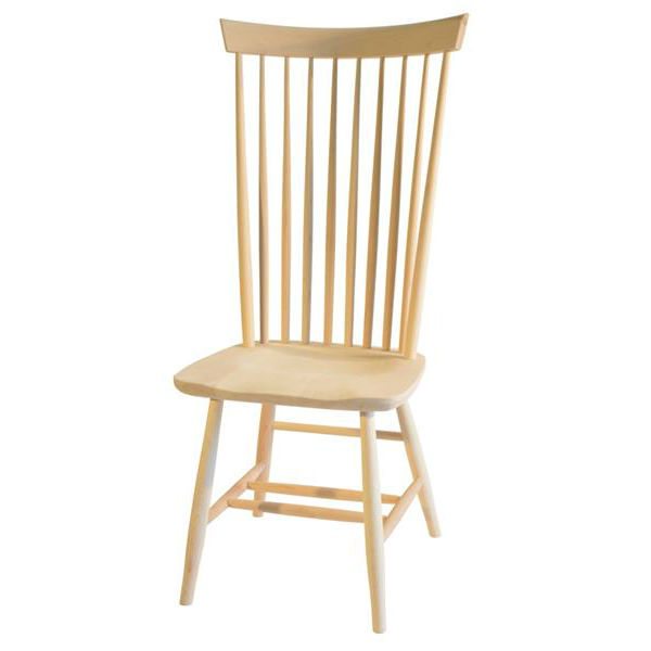 High Back Shaker Dining Chair, High Back Wooden Dining Chairs With Arms